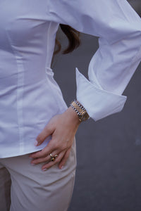 B Fitted Shirt White
